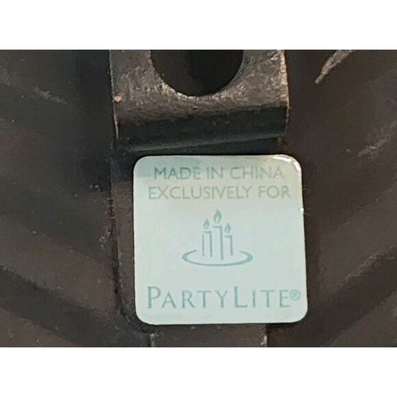 Partylite Island Escape Banana Leaf Metal Wall Candle Holders Set of 2 Retired - Picture 4 of 5